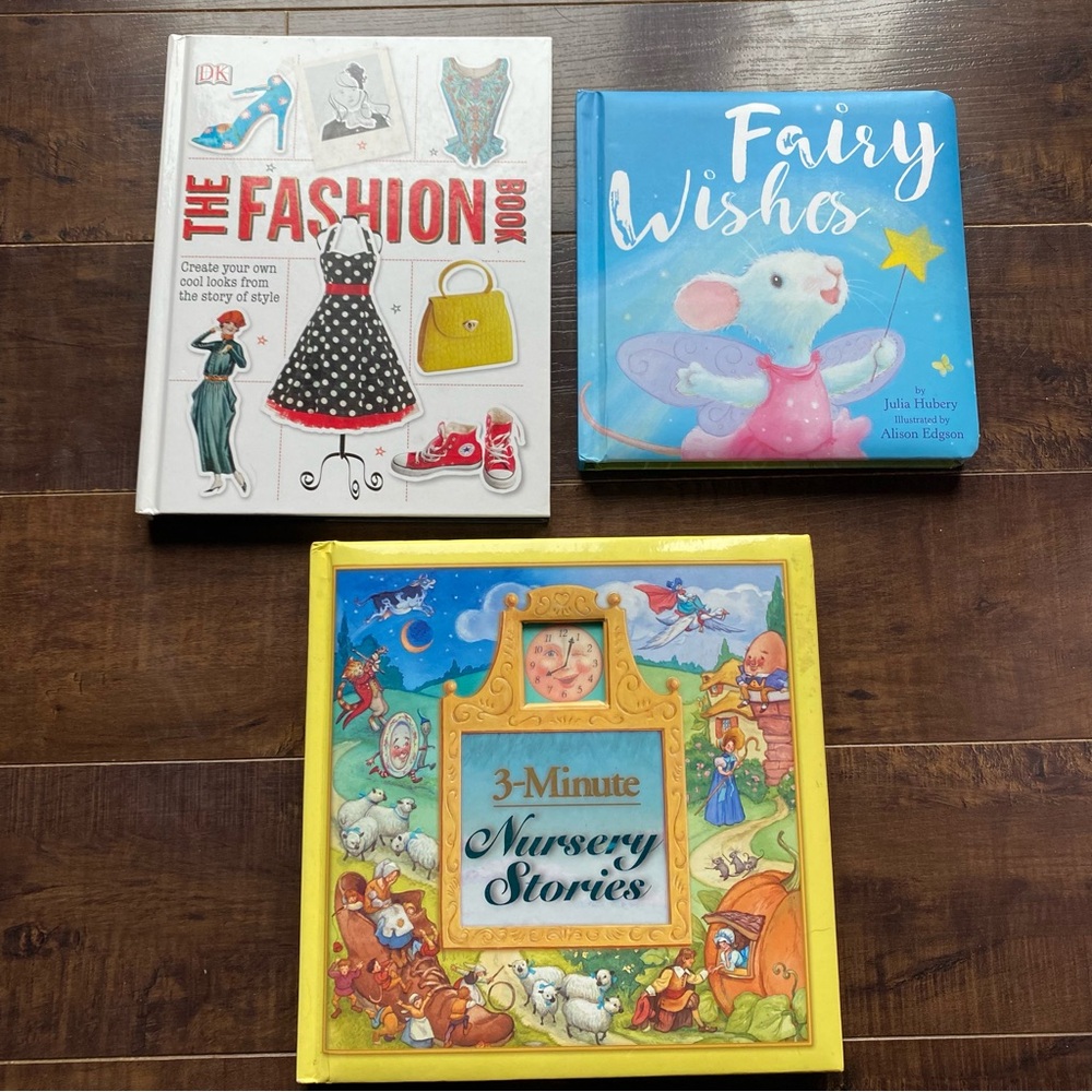 Book Lot - 2 Kids Books and The Fashion Book